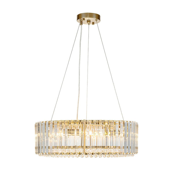 Thehouselights - Glam Modern Round Crystal Chandelier - Chandelier - Brass - 