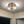 Hammered Glass Bowl Ceiling Light in Chrome