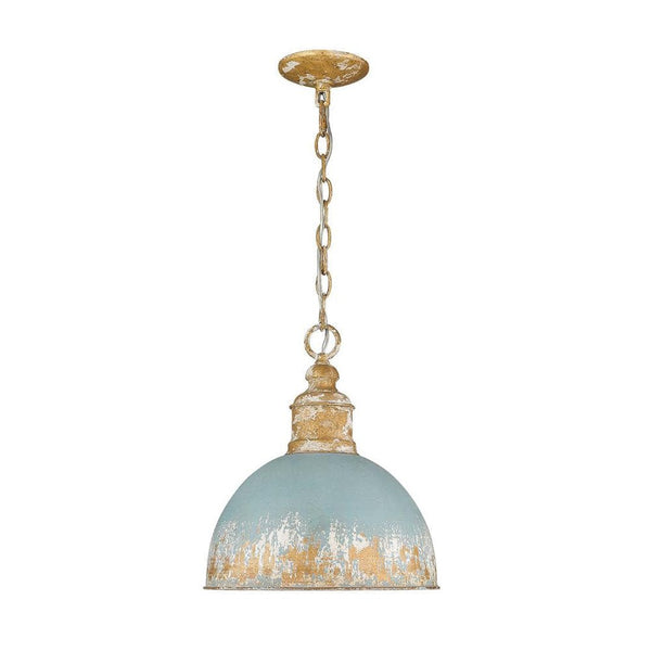 Thehouselights - Handcrafted Blue Dome Pendant Lighting - Pendant - Blue - 