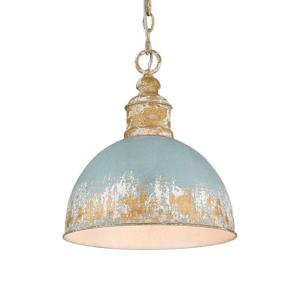 Thehouselights - Handcrafted Blue Dome Pendant Lighting - Pendant - Blue - 
