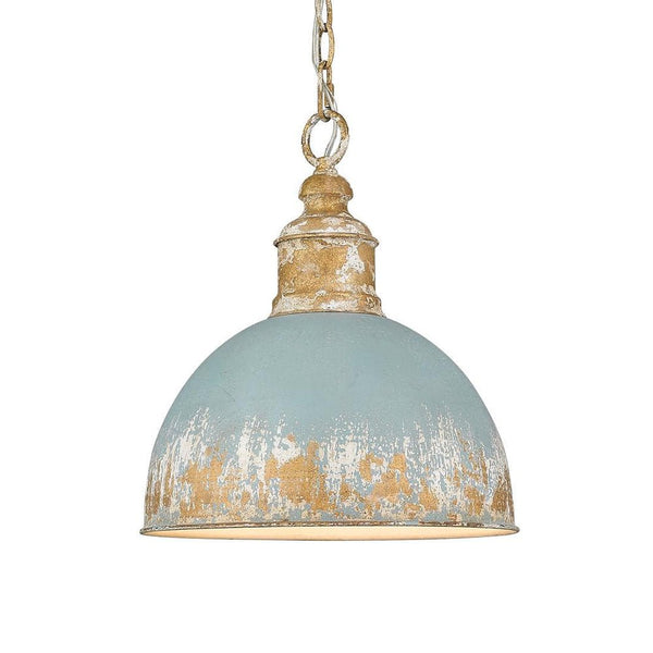 Thehouselights - Handcrafted Blue Dome Pendant Lighting - Pendant - Blue - 