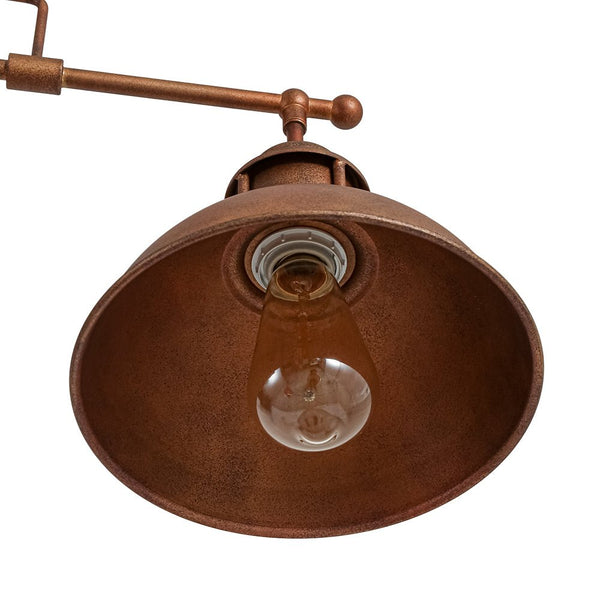 Thehouselights - Industrial 3 - Light Bar Dome Pendant Light - Pendant - Rusty Bronze - 