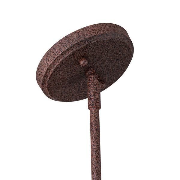 Thehouselights - Industrial 3 - Light Bar Dome Pendant Light - Pendant - Rusty Bronze - 