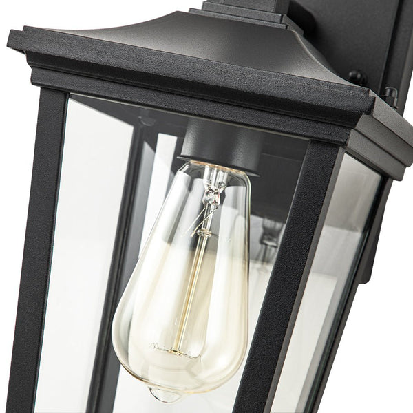 Thehouselights-IP20 Clear Glass Lantern Outdoor Wall Sconce-Wall Lights-1 Pack-