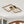 Thehouselights - IP20 Square LED Modern Farmhouse Walnut Wood Grain Flush Mount - Ceiling Light - 2 - Light - 