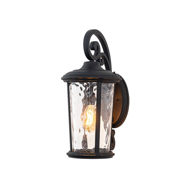 Thehouselights - IP23 Glass Lantern Outdoor Wall Sconce - Wall Lights - 1 Pack - 