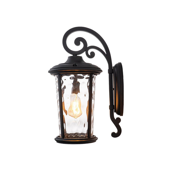 Thehouselights - IP23 Glass Lantern Outdoor Wall Sconce - Wall Lights - 1 Pack - 