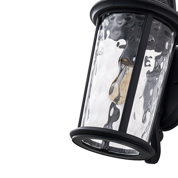 Thehouselights - IP23 Glass Lantern Outdoor Wall Sconce - Wall Lights - 1 Pack - 