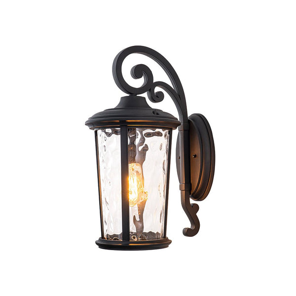 Thehouselights - IP23 Glass Lantern Outdoor Wall Sconce - Wall Lights - 1 Pack - 