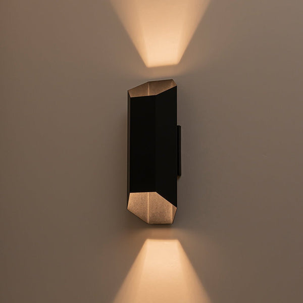 Thehouselights-IP54 2-Light Tube Outdoor Wall Sconce-Wall Lights-1 Pack-