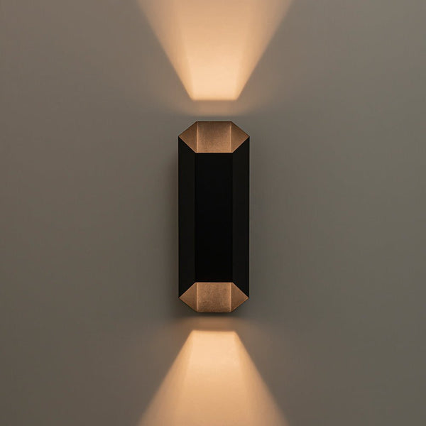 Thehouselights-IP54 2-Light Tube Outdoor Wall Sconce-Wall Lights-1 Pack-