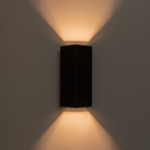 Thehouselights-IP54 2-Light Tube Square Vertical outdoor Wall Sconce-Wall Lights-1 Pack-