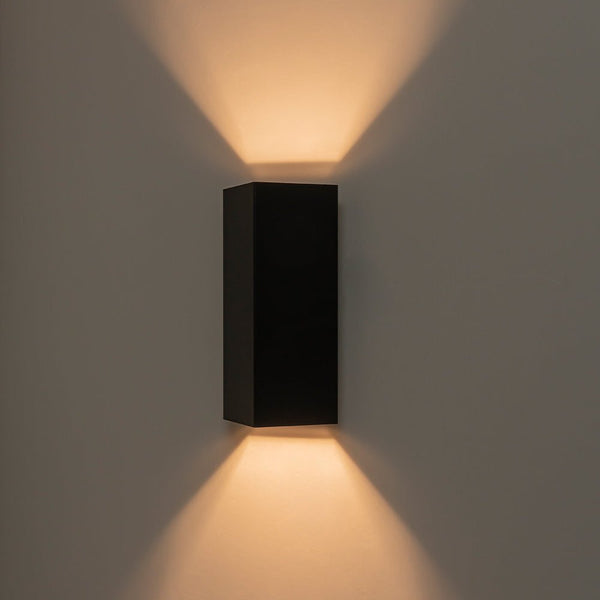 Thehouselights-IP54 2-Light Tube Square Vertical outdoor Wall Sconce-Wall Lights-1 Pack-