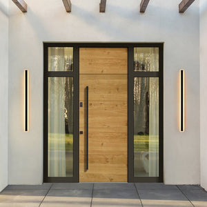 Thehouselights - IP65 LED Long Strip Black Wall Light - Wall Lights - 60 cm. - 