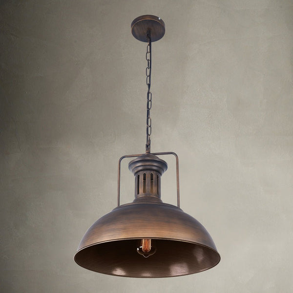 Thehouselights - Kitchen Industrial Rustic Single Pendant Light - Pendant - 