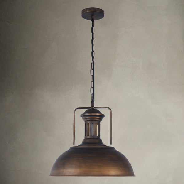 Thehouselights - Kitchen Industrial Rustic Single Pendant Light - Pendant - 