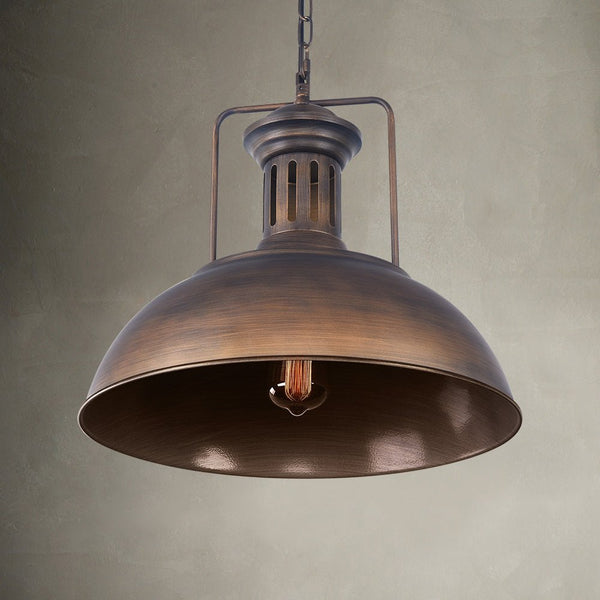 Thehouselights - Kitchen Industrial Rustic Single Pendant Light - Pendant - 