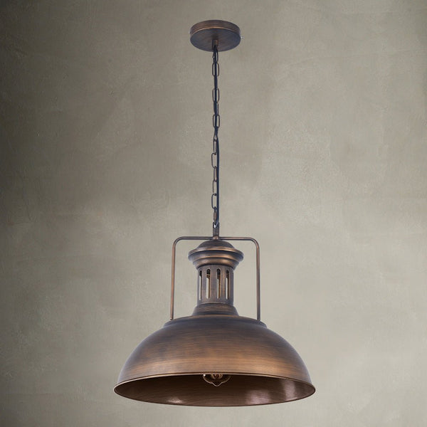 Thehouselights - Kitchen Industrial Rustic Single Pendant Light - Pendant - 