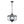 Thehouselights - Lantern Geometric Crystal Chandelier - Chandelier - Black - 