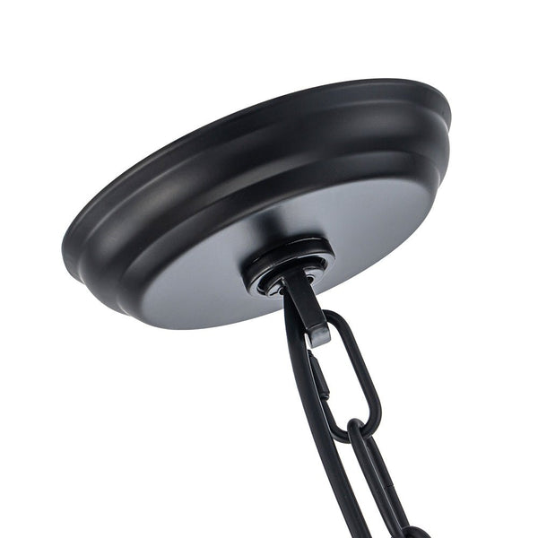 Thehouselights - Lantern Geometric Crystal Chandelier - Chandelier - Black - 