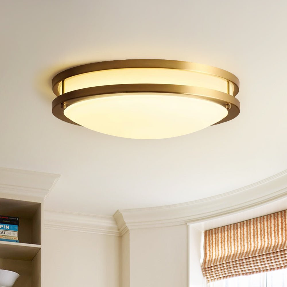 LED Metal Frame Flush Mount Ceiling Light | Ceiling light for low ...