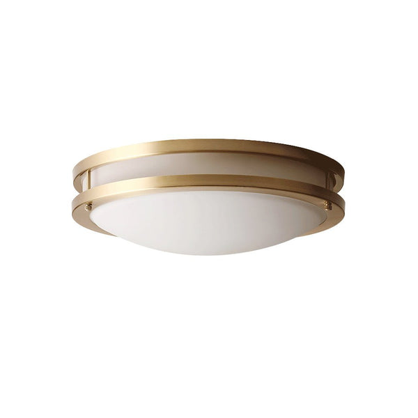 Thehouselights - LED Metal Frame Flush Mount Ceiling Light - Ceiling Light - Brass - 