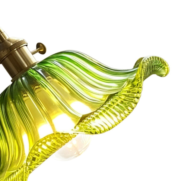 Thehouselights-Lotus Glass Pendant Lighting-Pendant-Green-