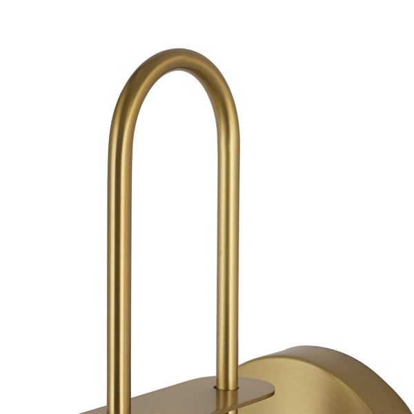 Thehouselights - Mid - Century Modern Industrial Look Matte Black Wall Lamp - Wall Lights - Brass - 