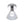 Thehouselights-Minimalist Cone Glass LED Semi Flush Mount-Ceiling Light-Chrome-