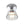 Thehouselights-Minimalist Tapered Bell Glass LED Semi Flush Mount-Ceiling Light-Chrome-