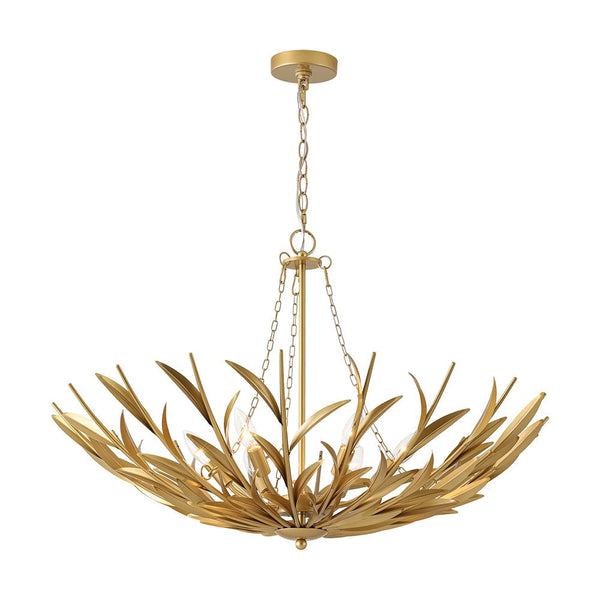 Thehouselights - Modern Brass Branching Basin Chandelier - Chandelier - 6 - Light - 