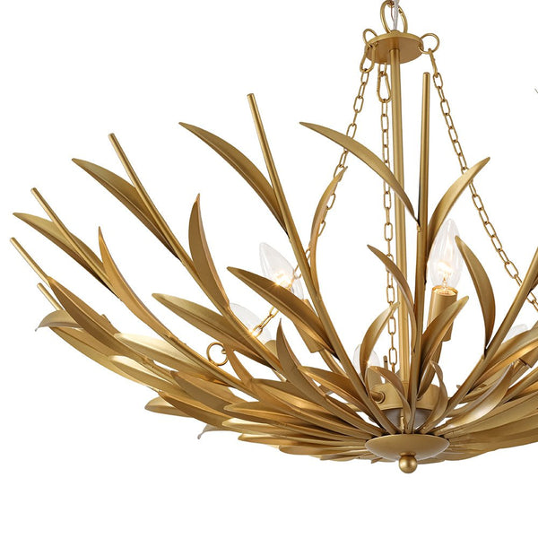 Thehouselights - Modern Brass Branching Basin Chandelier - Chandelier - 6 - Light - 