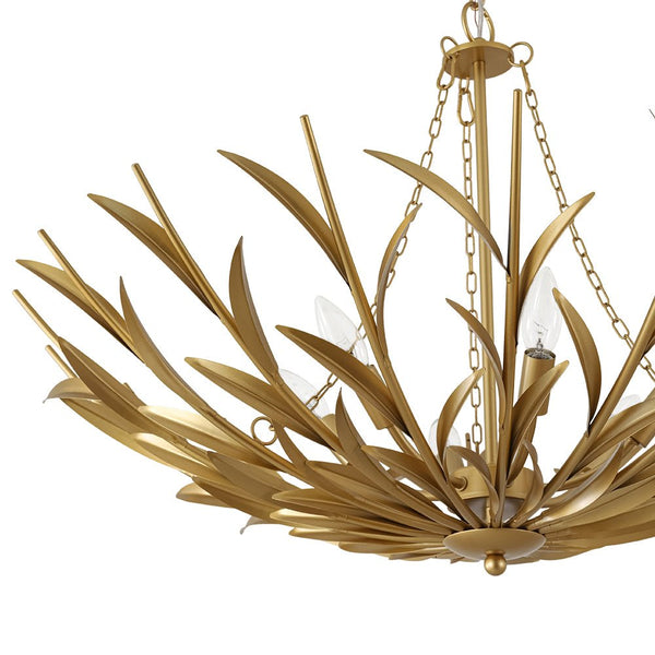 Thehouselights - Modern Brass Branching Basin Chandelier - Chandelier - 6 - Light - 