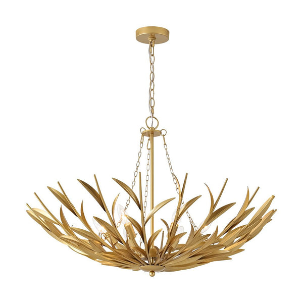 Thehouselights - Modern Brass Branching Basin Chandelier - Chandelier - 6 - Light - 