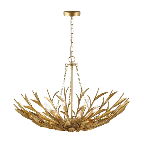 Thehouselights - Modern Brass Branching Basin Chandelier - Chandelier - 6 - Light - 