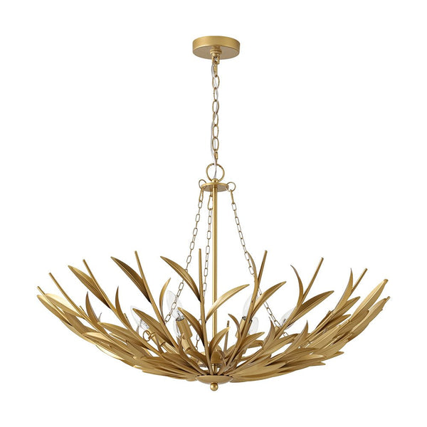 Thehouselights - Modern Brass Branching Basin Chandelier - Chandelier - 6 - Light - 