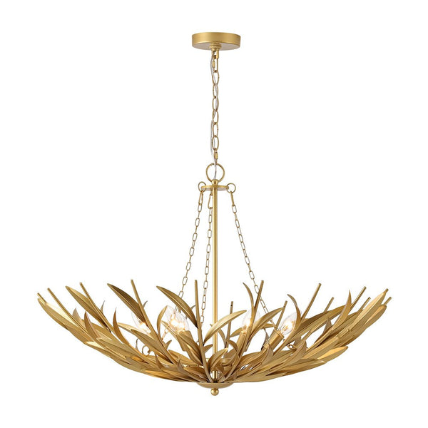 Thehouselights - Modern Brass Branching Basin Chandelier - Chandelier - 6 - Light - 