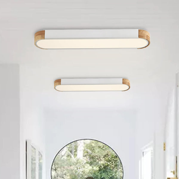 Thehouselights-Modern Dimmable Integrated LED Ceiling Light-Flush Mount-White-