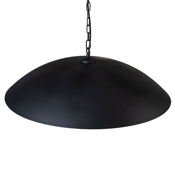 Thehouselights-Modern Farmhouse Black Dome Pendant Lighting-Pendant-Black-