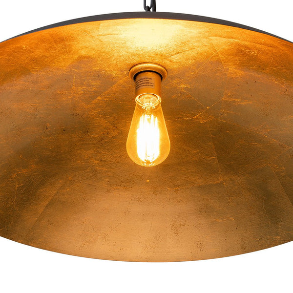 Thehouselights-Modern Farmhouse Black Dome Pendant Lighting-Pendant-Black-