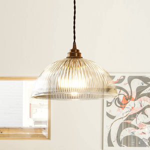 Thehouselights - Modern Farmhouse Glass Dome Pendant Light - Pendant - 25 cm. - 