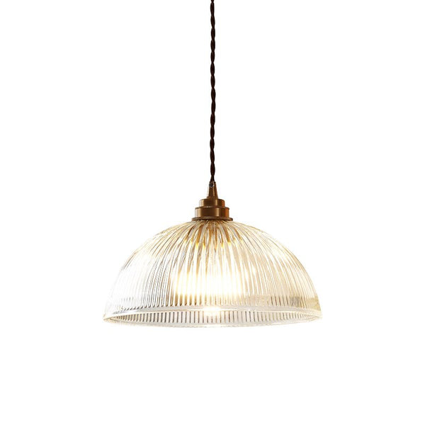 Thehouselights - Modern Farmhouse Glass Dome Pendant Light - Pendant - 38 cm. - 