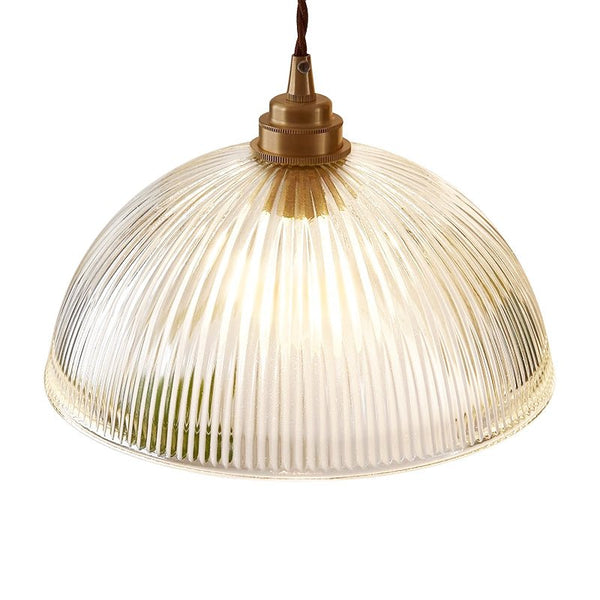 Thehouselights - Modern Farmhouse Glass Dome Pendant Light - Pendant - 38 cm. - 