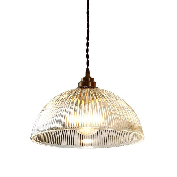 Thehouselights - Modern Farmhouse Glass Dome Pendant Light - Pendant - 38 cm. - 