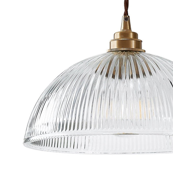 Thehouselights - Modern Farmhouse Glass Dome Pendant Light - Pendant - 38 cm. - 
