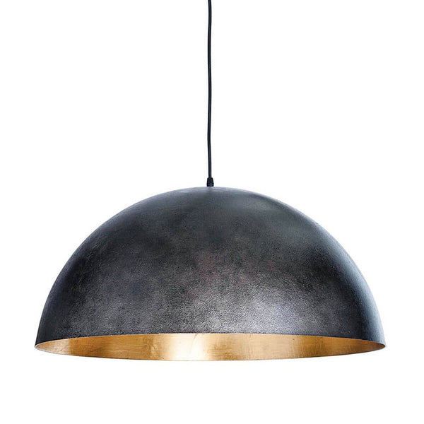 Thehouselights - Oversized Large Dome Pendant Light - Pendant - Black - 60 cm.