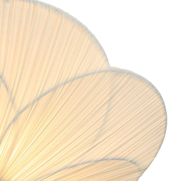 Thehouselights-Pleated Fabric Shade Flower Semi Flush Mount-Ceiling Light-3-Light-