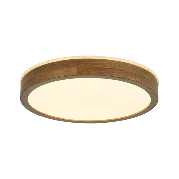 Thehouselights-Scandinavian LED Dimmable Walnut Flush Mount Light-Flush Mount-40 cm.-