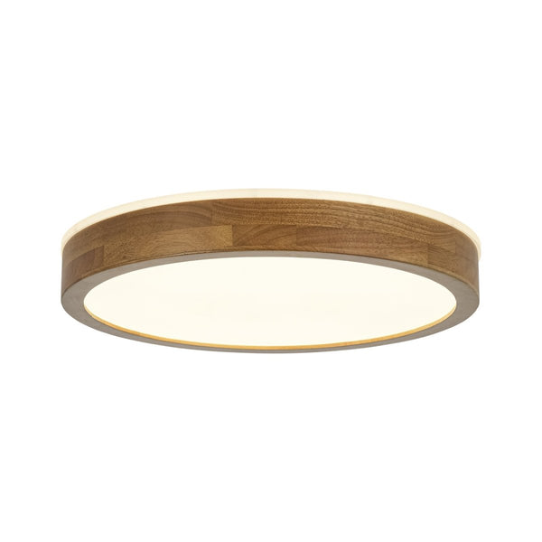 Thehouselights-Scandinavian LED Dimmable Walnut Flush Mount Light-Flush Mount-40 cm.-