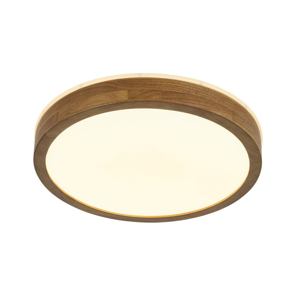 Thehouselights-Scandinavian LED Dimmable Walnut Flush Mount Light-Flush Mount-40 cm.-
